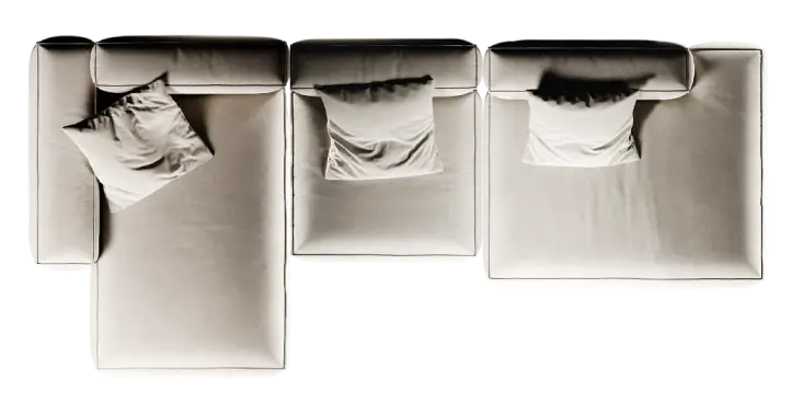 Три модуля и сидушка с выступом