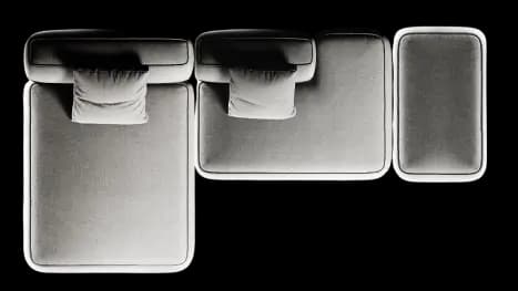 С приставным пуфом