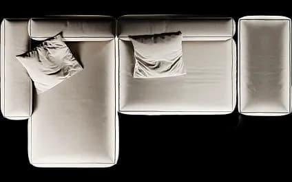 С приставным пуфом