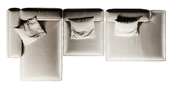 Три модуля и сидушка с выступом