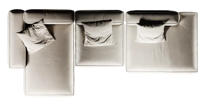 Три модуля и сидушка с выступом